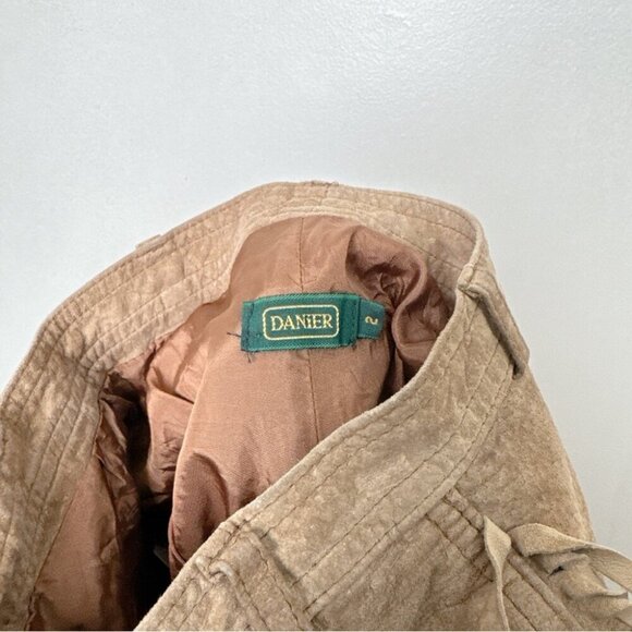 Danier Womens 2 Vintage Fringe Cowboy Western Faux Leather Pant - Picture 8 of 16